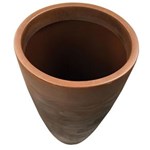 Ficha técnica e caractérísticas do produto Vaso Malta Cone Polietileno 30x40 Cm Rusty - Markine Mobilier - Marrom