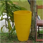 Ficha técnica e caractérísticas do produto Vaso Planta 65X40 Oval Moderno Polietileno - Amarelo Girassol 007