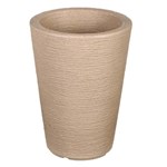 Ficha técnica e caractérísticas do produto Vaso Plástico Cone Bege Grande