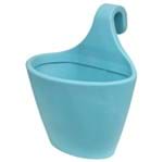 Ficha técnica e caractérísticas do produto Vaso Plástico Varanda Azul Médio