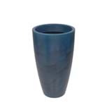 Ficha técnica e caractérísticas do produto Vaso Plástico Verona Cone Azul Grande