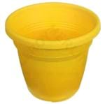 Ficha técnica e caractérísticas do produto Vaso Plástico Vicenza Amarelo Mini