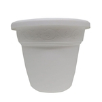 Ficha técnica e caractérísticas do produto Vaso Plástico Vicenza Branco Médio 19cm - DL