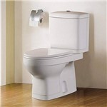 Vaso Sanitário com Caixa Acoplada e Fechamento Suave Toilet Adamas Branco