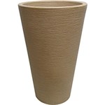 Ficha técnica e caractérísticas do produto Vaso Vasart Terra Cone Granito Areia 48x76cm