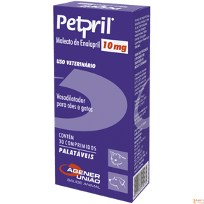 Ficha técnica e caractérísticas do produto Vasodilatador Petpril 10 Mg 30 Comprimidos