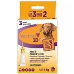 Ficha técnica e caractérísticas do produto Vectra 3d Cães 1,5 a 4kg 0.8ml Anti-pulgas Ceva 3 Pipetas