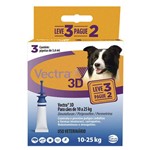 Ficha técnica e caractérísticas do produto Vectra 3D Cães 10 a 25kg 3 Pipetas Anti-pulgas Ceva