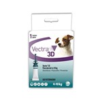 Ficha técnica e caractérísticas do produto Vectra 3D Cães 4 a 10KG - 1 Pipeta - Ceva