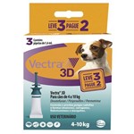 Ficha técnica e caractérísticas do produto Vectra 3D para Cães de 4 a 10 Kg 1,6 ML - Leve 3 Pague