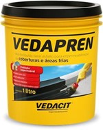 Ficha técnica e caractérísticas do produto Vedapren Preto 1Lt Vedacit