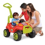 Veiculo Para Bebê Smart Car Passeios E Pedal Bandeirante - Vermelho - Ref 461
