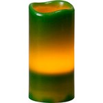 Ficha técnica e caractérísticas do produto Vela Verde LED - Luz Amarela - Christmas Traditions