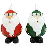Ficha técnica e caractérísticas do produto Velinhas Papai Noel Christmas Traditions 13 Cm 2 Peças - Vermelha/Verde