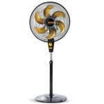 Ventilador de Coluna Delfos Ts+ Preto e Dourado - Coluna, Hélice com 6 Pás - Mallory