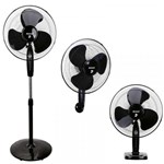 Ventilador de Coluna Mesa Parede 40Cm 3 Velocidades 40W Amvox AMV 3131 Circulador 110V 127V Preto