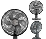 Ventilador de Mesa Mallory Olimpo 40Cm 6 Pas Preto 110v