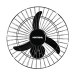 Ventilador de Parede 50cm 220v New Premium Preto Ventisol