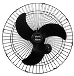 Ficha técnica e caractérísticas do produto Ventilador de Parede Oscilante 60 Cm Bivolt Preto - Vent New