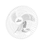 Ventilador de Parede Oscilante Branco 60cm Bivolt Premium Venti-Delta