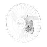 Ficha técnica e caractérísticas do produto Ventilador de Parede Oscilante C1 Branco 50cm Bivolt 140w Tron