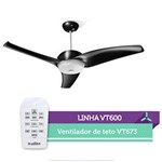 Ficha técnica e caractérísticas do produto Ventilador de Teto com Luminária VT673 Preto Latina - 127v