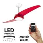 Ficha técnica e caractérísticas do produto Ventilador de Teto Spirit 203 Vermelho LED Controle Remoto - 127V