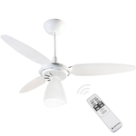Ficha técnica e caractérísticas do produto Ventilador de Teto Ventisol Wind Light com Controle Remoto 3 Pás Luminária Branco - 220V