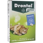 Ficha técnica e caractérísticas do produto Drontal Gatos Caixa 4 Comprimidos - Bayer