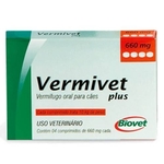 Ficha técnica e caractérísticas do produto Vermífugo Biovet Para Cães Vermivet Plus 660 Mg 4 Comprimidos