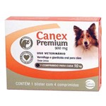 Ficha técnica e caractérísticas do produto Vermífugo Canex Premium 900mg para Cães - 4 Comprimidos - Ceva