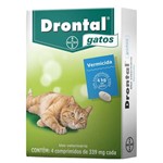 Ficha técnica e caractérísticas do produto Vermifugo Drontal para Gatos 4 Comprimidos - Bayer