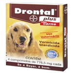 Ficha técnica e caractérísticas do produto Vermífugo Drontal Plus 10kg com 4 Comprimidos