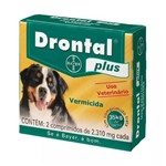 Vermífugo Drontal Plus 35kg com 2 Comprimidos