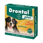 Ficha técnica e caractérísticas do produto Vermífugo Drontal Plus 35kg Com 2 Comprimidos