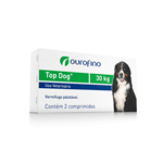 Ficha técnica e caractérísticas do produto Vermifugo Ouro Fino Top Dog para Cães de Até 30 Kg - 2 Comprimidos