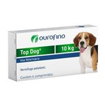 Ficha técnica e caractérísticas do produto Vermifugo Ouro Fino Top Dog para Cães de Até 10 Kg - 4 Comp