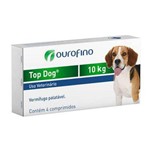 Vermifugo Top Dog para Cães de Até 10kg - 4 Comprimidos