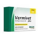 Ficha técnica e caractérísticas do produto Vermífugo para Cães Vermivet Plus 2,0g 2 Comprimidos - Biovet
