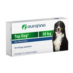Vermifugo Top Dog para Cães de Até 30 Kg - 2 Comprimidos - Ouro Fino