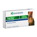 Ficha técnica e caractérísticas do produto Vermifugo Top Dog Para Cães De Até 2,5 Kg - 4 Comprimidos - Ouro Fino