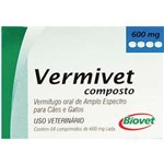 Ficha técnica e caractérísticas do produto Vermífugo Vermivet Composto - 4 Comprimidos - Biovet