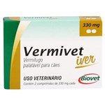 Ficha técnica e caractérísticas do produto Vermífugo Vermivet Iver Biovet 330mg C/ 2 Comprimidos