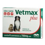 Ficha técnica e caractérísticas do produto Vermífugo Vetnil Vetmax Plus - 4 Comprimidos