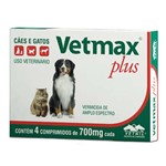 Ficha técnica e caractérísticas do produto Vermífugo Vetnil Vetmax Plus 700 Mg 04 Comprimidos Para Cães E Gatos