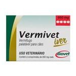 Ficha técnica e caractérísticas do produto Vermivet Iver 660mg para Cães Uso Veterinário com 2 Comprimidos