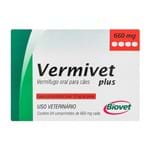 Ficha técnica e caractérísticas do produto Vermivet Plus 660mg para Cães Uso Veterinário com 4 Comprimidos