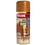 Ficha técnica e caractérísticas do produto Verniz Spray Brilhante Móveis & Madeira Natural 350ml Colorgin