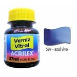 Ficha técnica e caractérísticas do produto Verniz Vitral Acrilex 37ml Azul Vivo