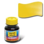 Ficha técnica e caractérísticas do produto Verniz Vitral Amarelo Ouro 37Ml. Caixa com 06 Acrilex